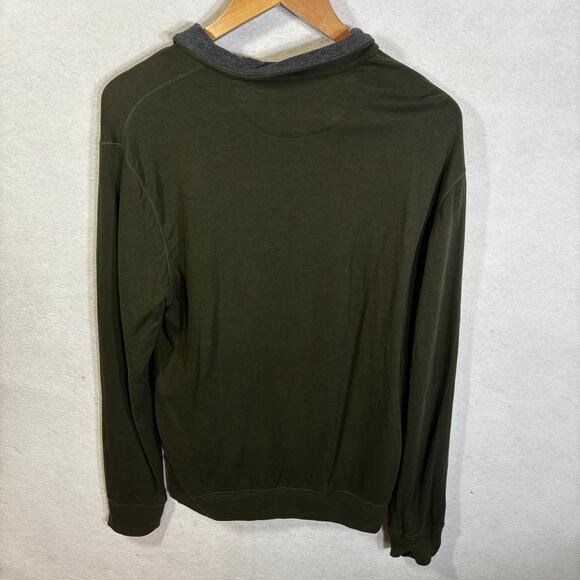 Polo Ralph Lauren Luxury Green 1/4 Zip Cotton Viscose Blend Men's size Medium M - Picture 2 of 7